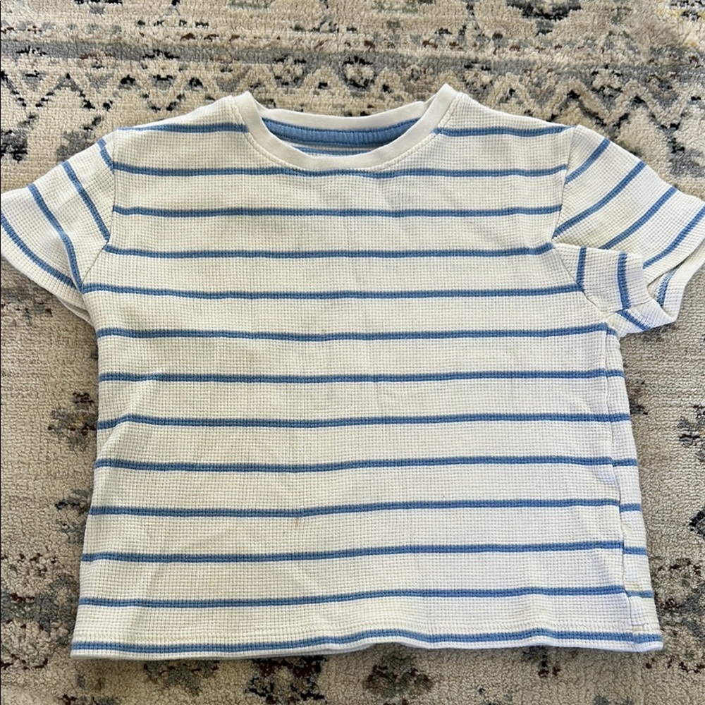 Striped Blue and White Kids Shirt